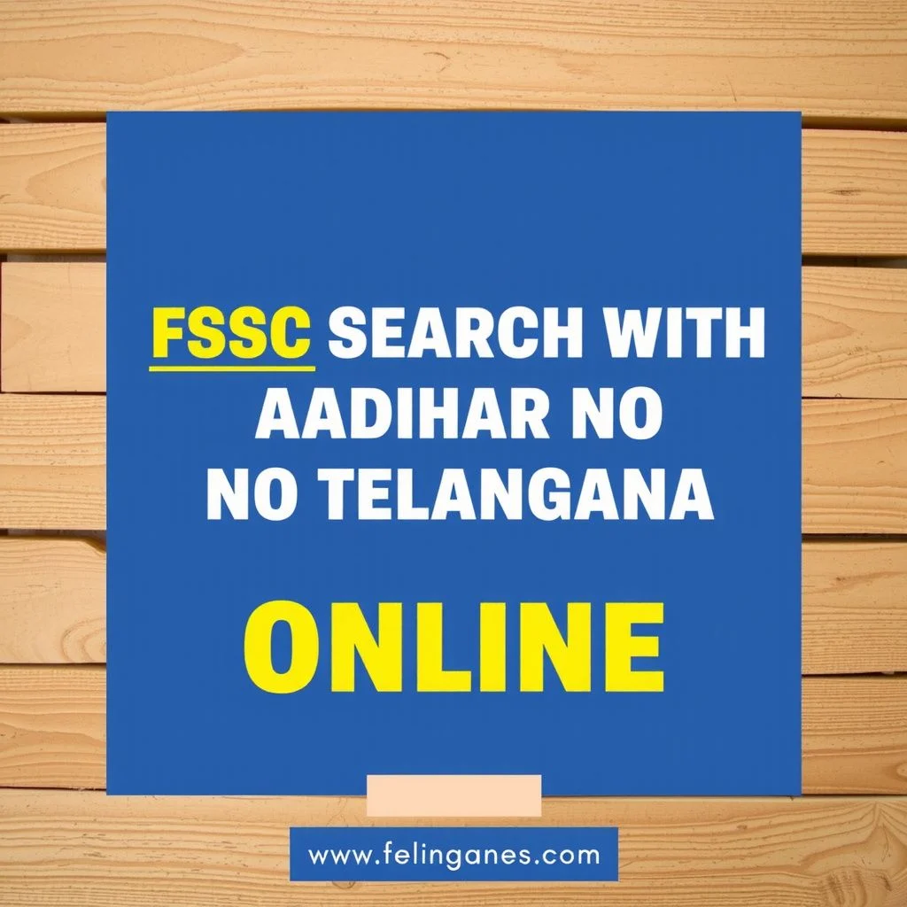 fsc search with aadhaar no telangana online illustration
