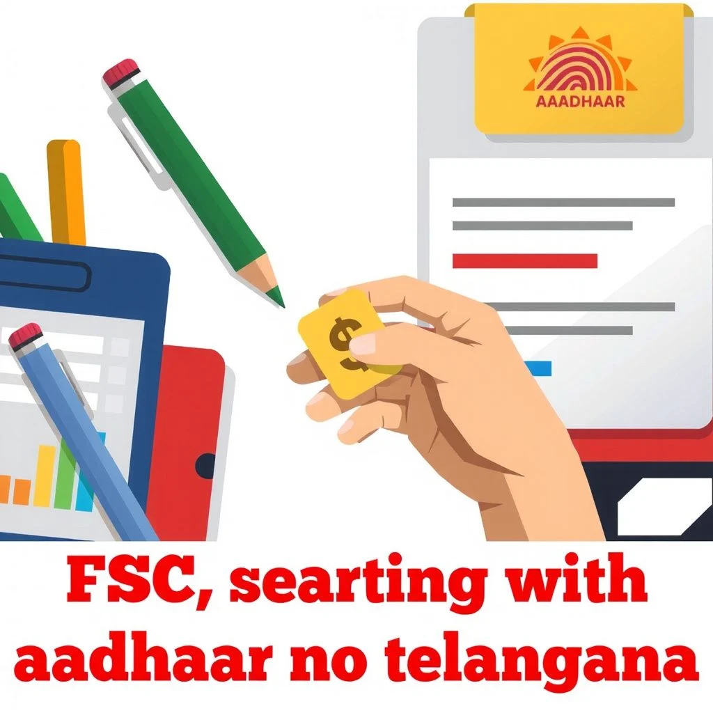 fsc search with aadhaar no telangana illustration