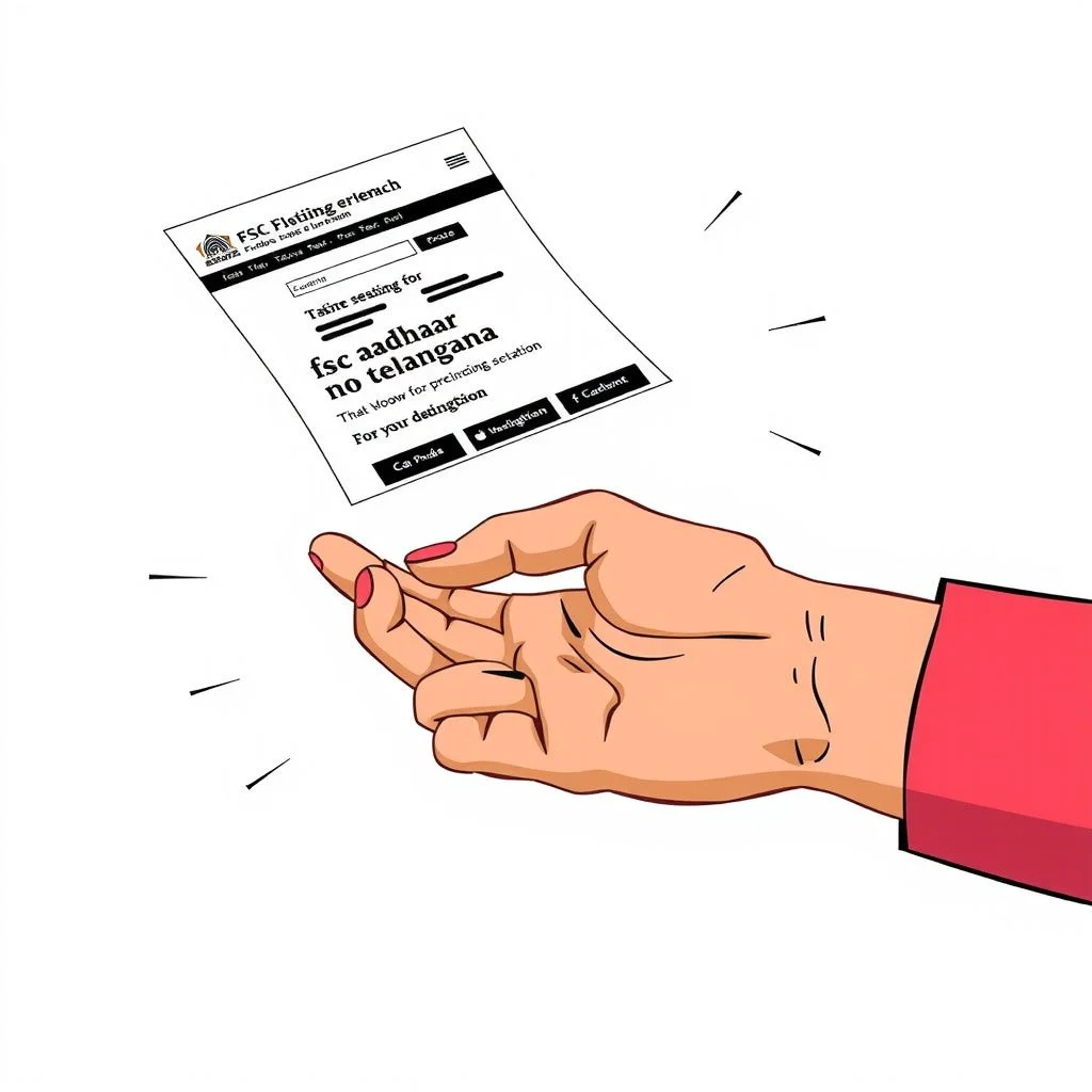 fsc search with aadhaar no telangana illustration