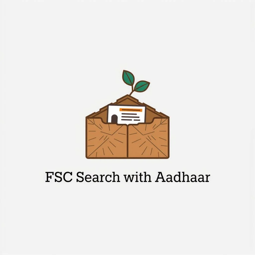 fsc search with aadhaar illustration
