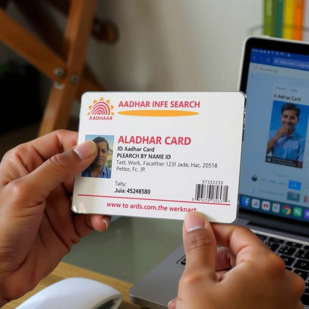 aadhar card id search by name illustration
