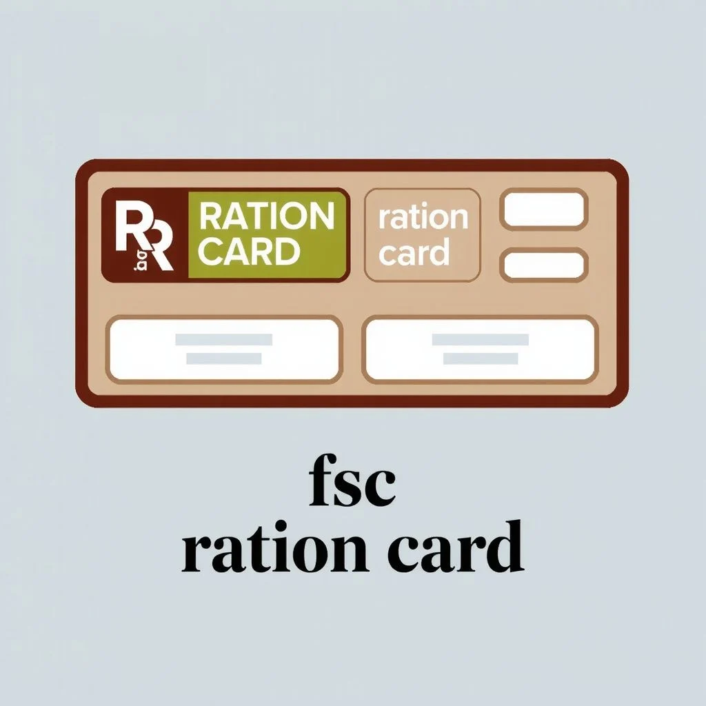fsc ration card illustration