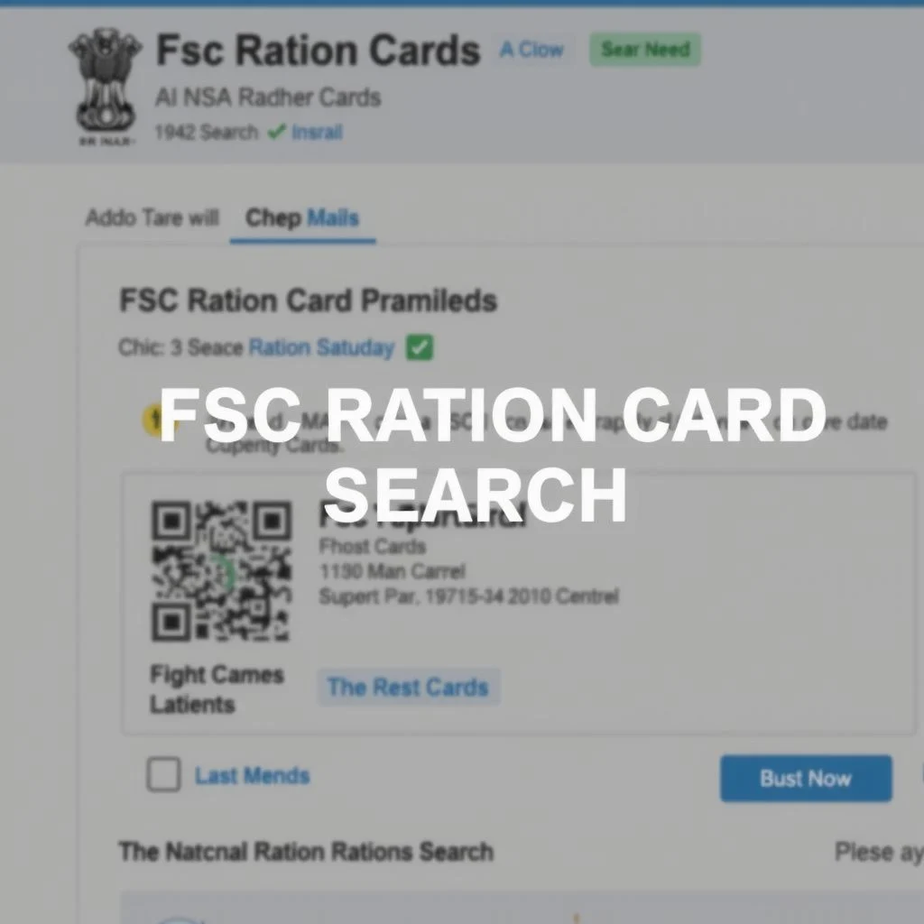 fsc ration card search illustration