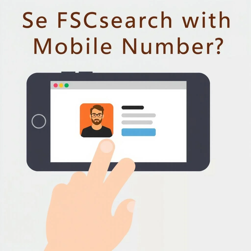 fsc search with mobile number illustration