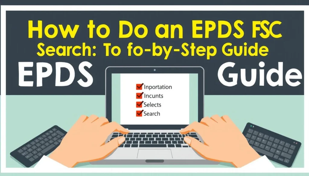 epds fsc search — How to Do an EPDS FSC Search: Step-by-Step Guide