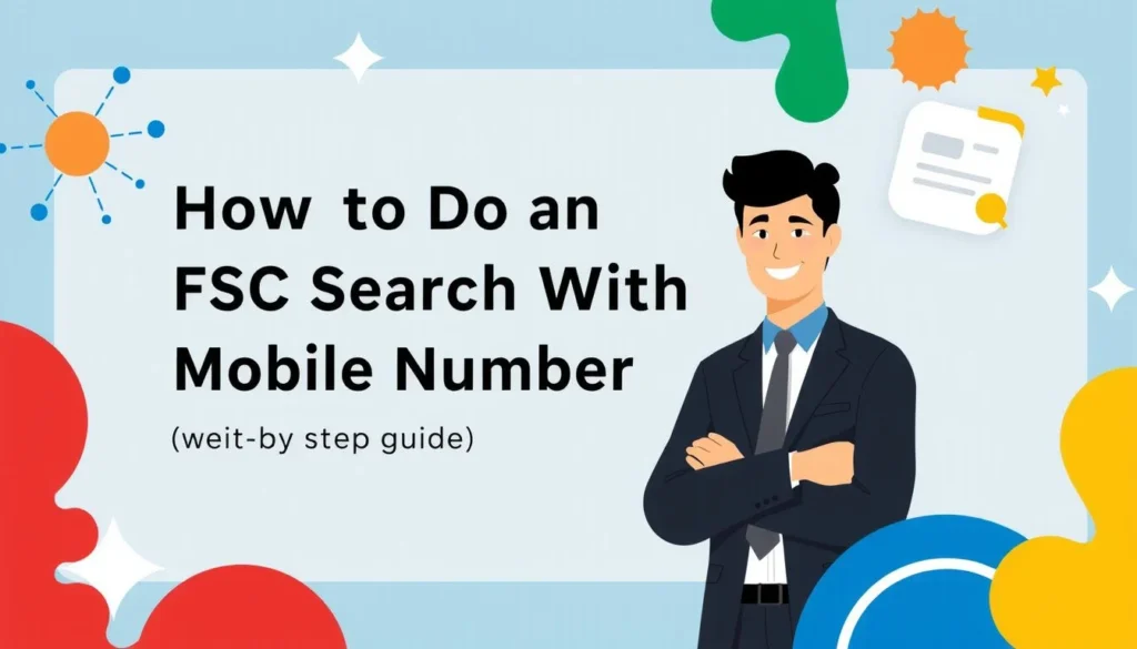 fsc search with mobile number — How to Do an FSC Search With Mobile Number (Step by Step Guide)