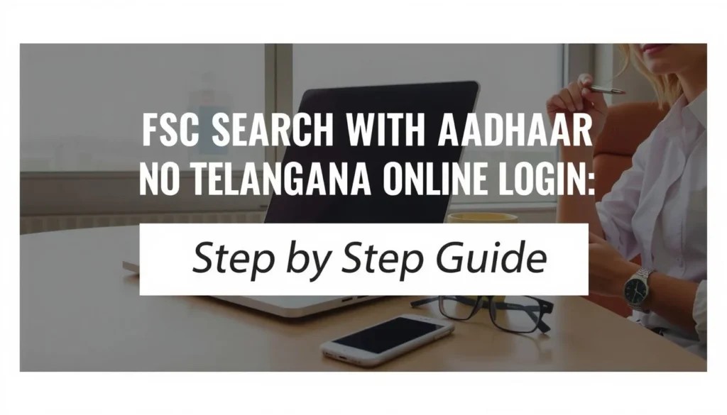 fsc search with aadhaar no telangana online login — FSC Search With Aadhaar No Telangana Online Login: Step-by-Step Guide